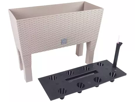 Кашпо "Prosperplast" с автополивом RATO CASE HIGH мокко 30л