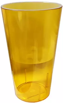 Кашпо "Солнце Сад" для орхидей со вставкой Лаванда желтый 1,5л