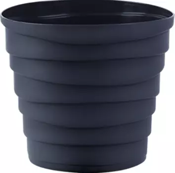 Кашпо "ВMC ПЛАСТИК" Бархан антрацит 3,5л