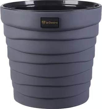 Кашпо "ВMC ПЛАСТИК" Бархан антрацит 7,5л