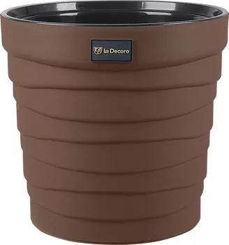 Кашпо "ВMC ПЛАСТИК" Бархан мокачино 7,5л