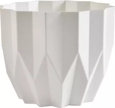 Кашпо "ВMC ПЛАСТИК" Геометрия белый 3л