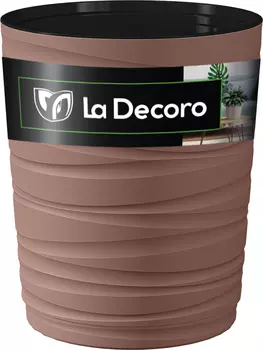 Кашпо "ВMC ПЛАСТИК" Модерн Медиум мокко h360 15л