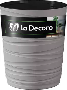 Кашпо "ВMC ПЛАСТИК" Модерн Медиум серый жемчуг h360 15л