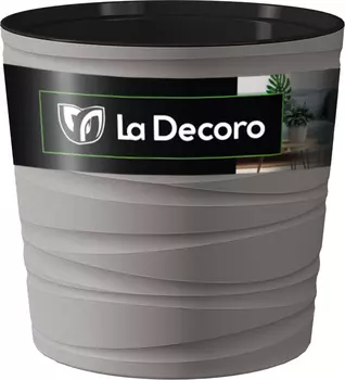 Кашпо "ВMC ПЛАСТИК" Модерн Мини серый жемчуг 8л