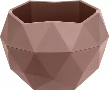 Кашпо "ВMC ПЛАСТИК" Топаз мокачино 2,5л