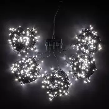 Комплект "Laitcom" 5 Белых Нитей по 20м, 900 LED