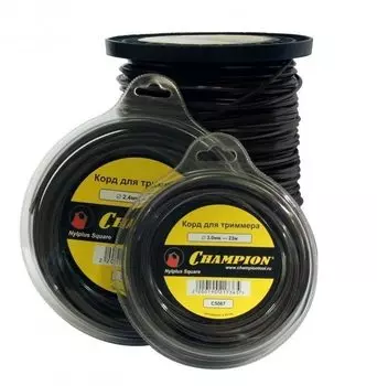 Леска корд триммерный "Champion" Nylplus Square 2.4ммх15м (квадрат)