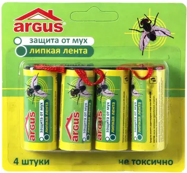 Липкая лента "Argus" от мух 4шт