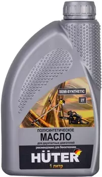 Масло "Huter" 2Т полусинтетическое для двухтактных двигателей 1л