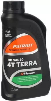 Масло "Patriot" моторное G-Motion HD SAE 30 4Т TERRA 1л