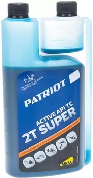 Масло "Patriot" моторное SUPER ACTIVE 2T дозаторная 0,946л