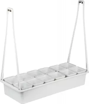 Металлическая подставка для светильника "Uniel" UFP-G34N WHITE 12 белая