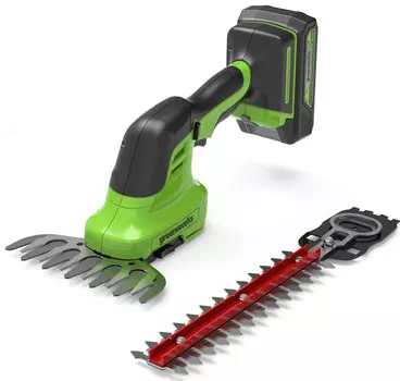 Ножницы-кусторез аккумуляторные "Greenworks" G24SHT, 24V, без АКБ и ЗУ