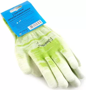 Перчатки хозяйственные "Unitraum" универсальные салатовые 8M 1 пара