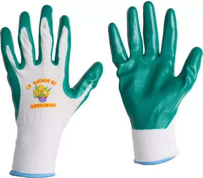 Перчатки "Listok" хозяйственные нейлоновые с каучуковым покрытием M 1 пара