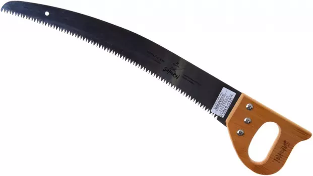 Пила "Samurai" D-540-LH с изогнутом полотном и деревянной ручкой 540мм