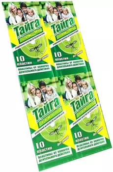 Пластины "Тайга" от комаров Family 10шт