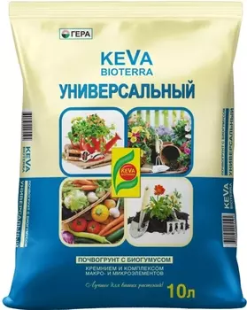 Почвогрунт "Гера" Универсальный Keva Bioterra 10л