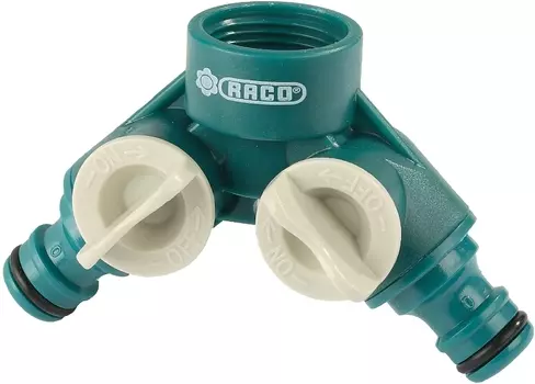 Распределитель двухканальный "Raco" Original 3/4" - 1", двухканальный с внутренней резьбой