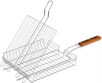 Решетка-гриль "Hot Pot" универсальная глубокая 50(+5)x25x25x4cм