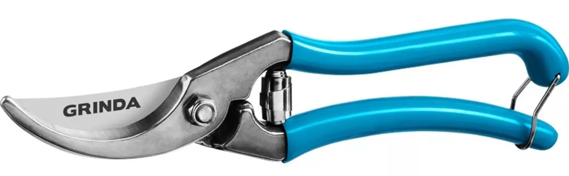 Секатор "Grinda" цельнокованый, плоскостной P-10 210 мм PROLine