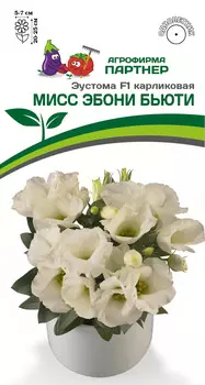 Семена Эустома карликовая "Партнер" Мисс Эбони Бьюти F1 5шт