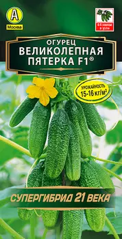 Семена Огурец "Аэлита" Великолепная пятерка F1 10шт