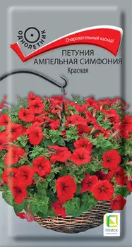 Семена Петуния ампельная "Поиск" Симфония Красная 0,01г