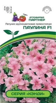Семена Петуния крупноцветковая прямостоячая "Партнер" Паулина F1 5шт