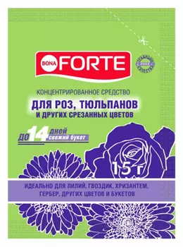 Средство "Bona Forte" для продления жизни срезанных цветов 15г