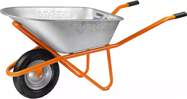 Строительная одноколесная тачка "Сибин" СТ-12 90л