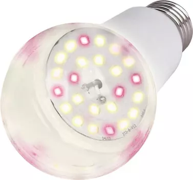 Светодиодная лампа для растений 10Вт "Uniel" LED-A60-10W-SPFB-E27-CL PLP30WH