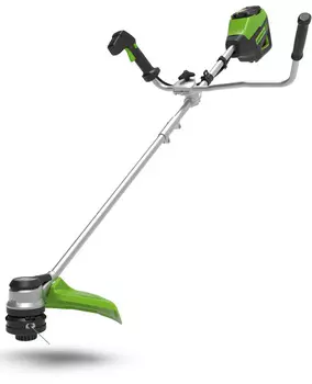 Триммер аккумуляторный "Greenworks" GD60BCB, 60V, 40см, с АКБ 4АЧ и ЗУ