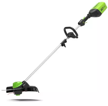 Триммер аккумуляторный "Greenworks" GD60LT, 60V, 40 см, бесщеточный, c АКБ 4АЧ и ЗУ