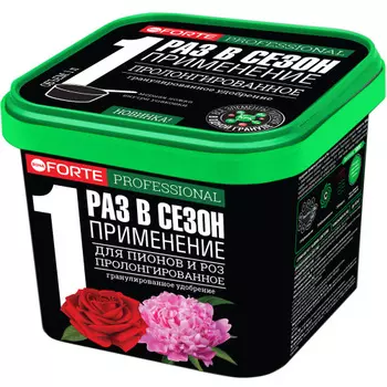 Удобрение "Bona Forte" пролонгированное для пионов и роз с биодоступным кремнием 1л