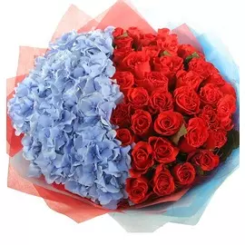 Букет-дуэт "Две стихии"