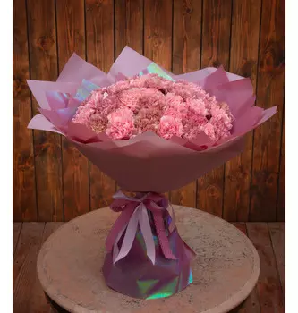 Букет-дуэт гвоздик "Утонченность" (15,25,35,51,75 или 101)