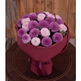 Букет-дуэт хризантем "Музыка из сердца" (15,21,35,51 или 75)