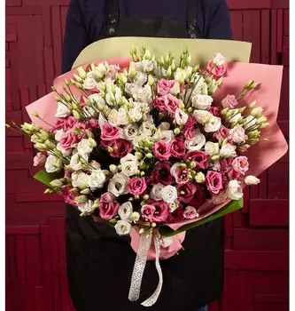 Букет-дуэт "Эустома" (15,25,35,51,75 или 101)