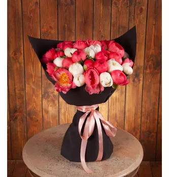 Букет-дуэт "Мотив сердца" (15,25,35,51,75 или 101)