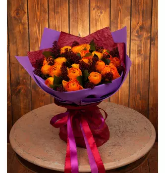 Букет-дуэт "Песня весны" (9,15,25,35,51,75 или 101)