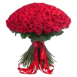 Букет из 201 красной розы «Ты - мой мир!»