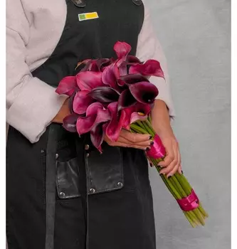 Букет калл "Ночь" (15, 25 или 35)