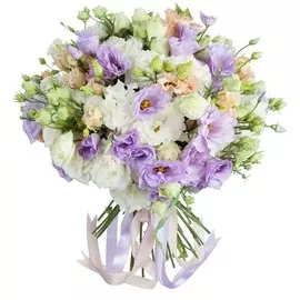 Букет лизиантусов "Летняя дымка"