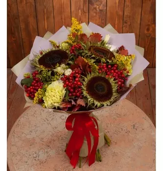 Букет-оркестр "Осенний пейзаж"