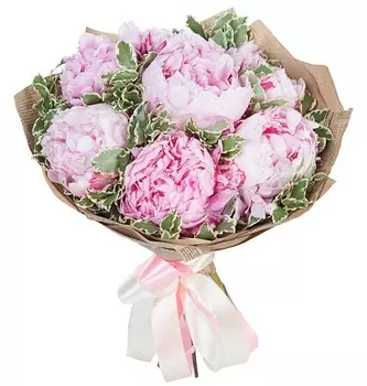 Букет пионов "Sarah Bernhardt"
