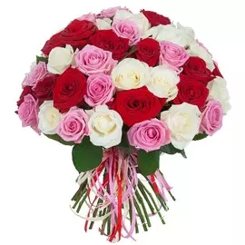 Букет роз "Ягодное лето" (15,25,35,51,75,101 или 151)