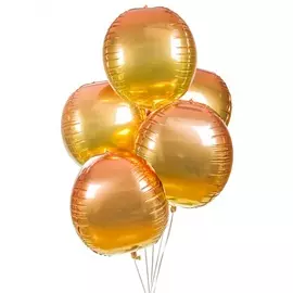 Букет шаров "Апельсиновый пунш" (5 или 9 шаров)