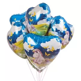 Букет шаров "Единорог" (7 или 15 шаров)